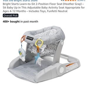 Bright Starts Learn-to-Sit 2-Position Floor Seat